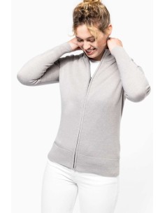 K-KA962-LADIES' FULL ZIP  CARDIGAN 2